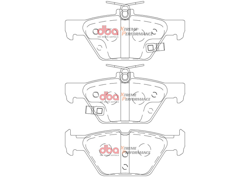 Subaru WRX Brake Pads - Rear - DBA - XP Performance - `16-`22
