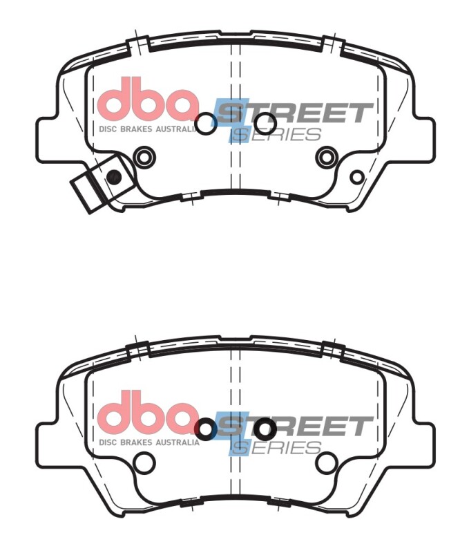 Hyundai Elantra Brake Pads - Front - DBA - Street Series - `17-`20