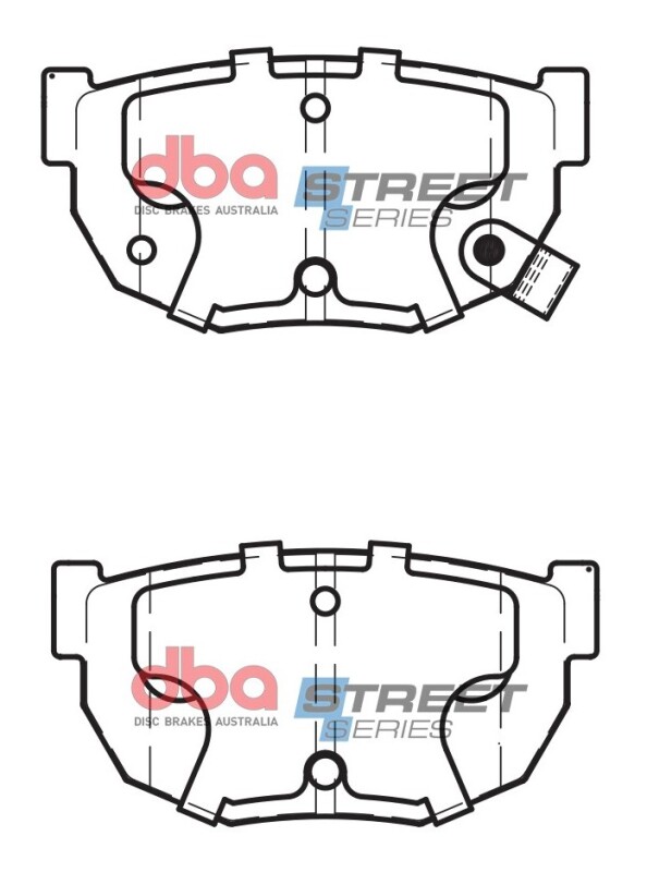 Nissan Silvia Brake Pads - Rear - DBA - Street Series - `93-`01