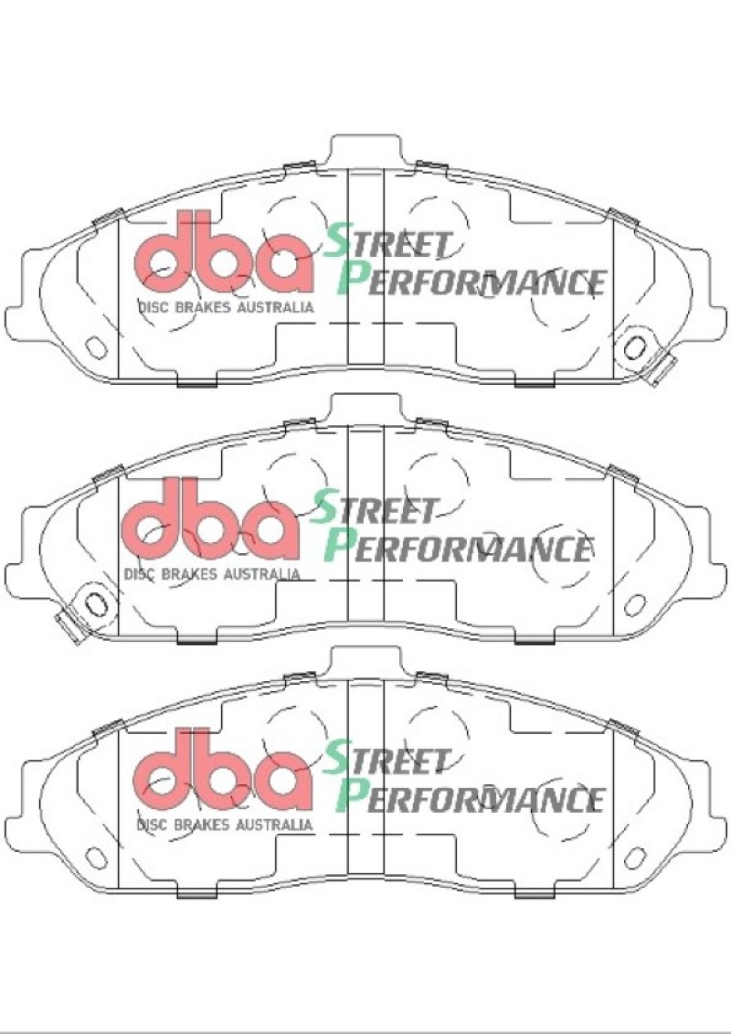Chevrolet Corvette Brake Pads - Front - DBA - SP500 - `97-`06