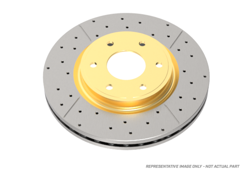 Nissan Armada Brake Rotor (1) - Rear - DBA - Slotted/Drilled Rotors - Gold - `04-`05