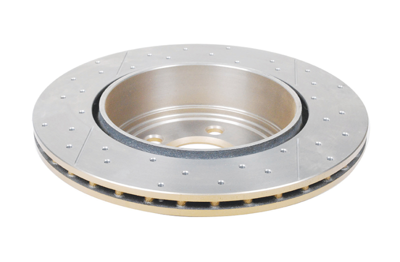 Chrysler 300 Brake Rotor (1) - Rear - DBA - Street Slot & Drill - Gold - `05-`09