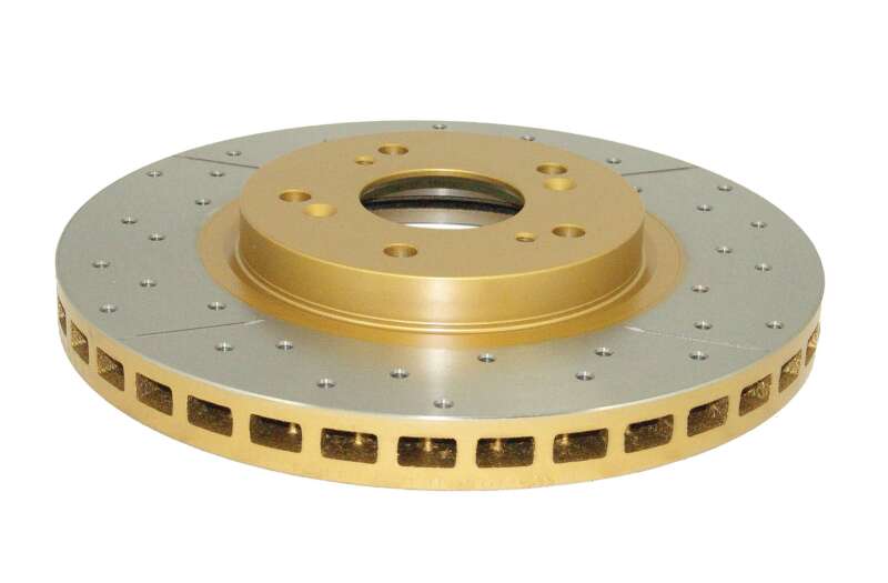 Acura CL Brake Rotor (1) - Front - DBA - X Street Series XGold Drilled & Slotted - Gold - `01-`14