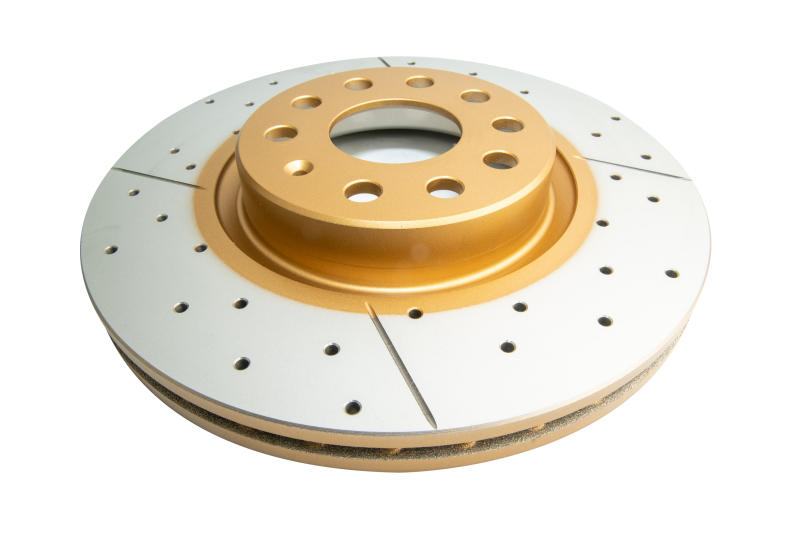 Volkswagen Golf Brake Rotor (1) - Front - DBA - Street Series XGold - Gold - `04-`10