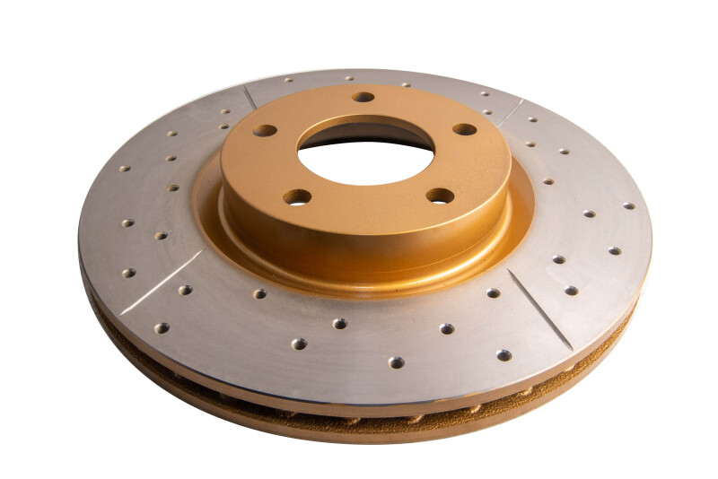 Mazda 3 Brake Rotor (1) - Front - DBA - Street Series X Gold Slotted/Drilled - Gold - `04-`13