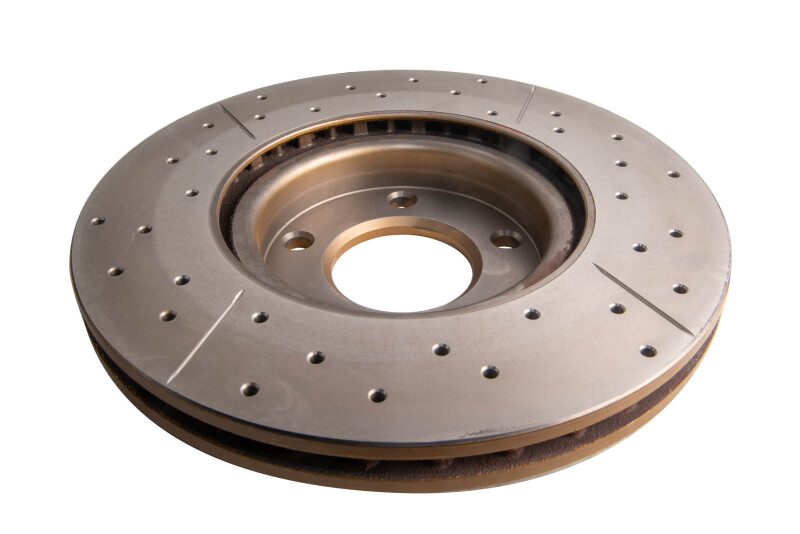 Mazda 3 Brake Rotor (1) - Front - DBA - Street Series X Gold Slotted/Drilled - Gold - `04-`13