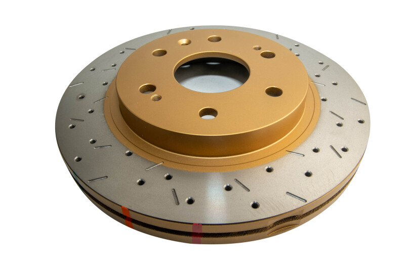 GMC Sierra Brake Rotor (1) - Front - DBA - 4000 Series XS Gold, Cross-Drilled/Slotted - Gold - `06-`08