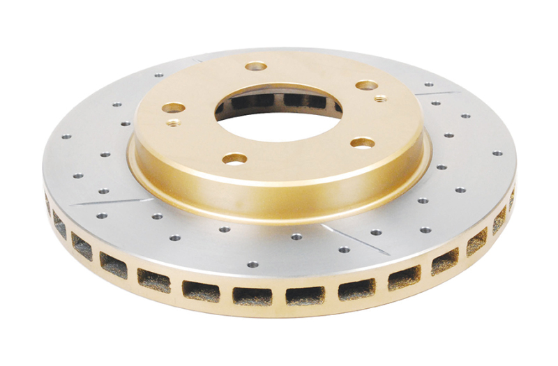 Chrysler Sebring Brake Rotor (1) - Rear - DBA - X Street Series Drilled/Slotted - Gold - `95-`05