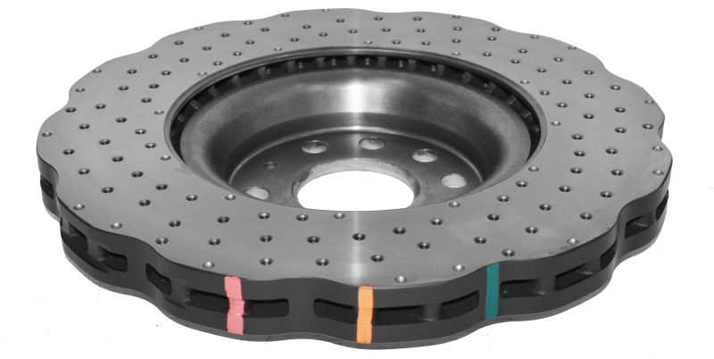 Volkswagen Golf R Brake Rotor (1) - Front - DBA - 4000 Series XD, Cross Drilled - Silver - `15-`20