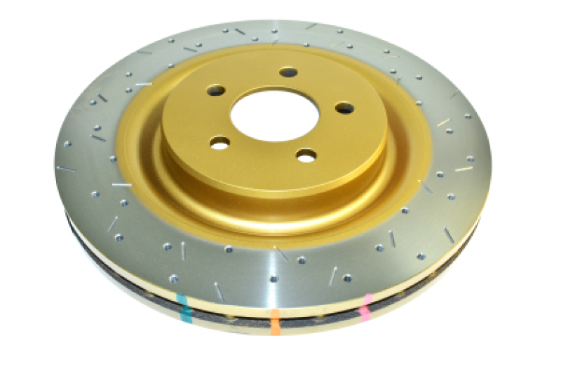 Ford Ranger Brake Rotor (1) - Front - DBA - 4000 Series XS Slotted & Drilled - Gold - `24-`27