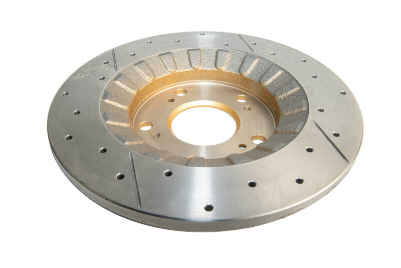 Honda S2000 Brake Rotor (1) - Rear - DBA - Street Series Drilled & Slotted Rotors - Gold - `00-`09