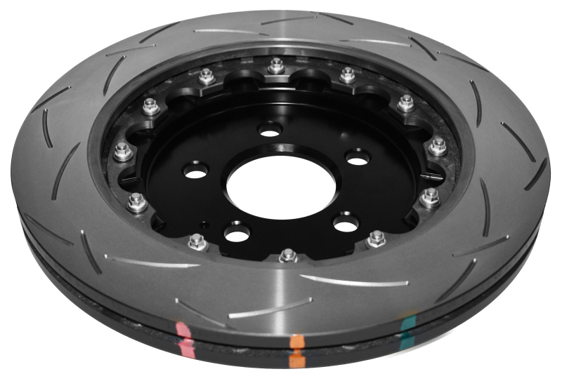 Ford Mustang Brake Rotor (1) - Rear - DBA - 5000 Series Slotted - Black - `15-`27