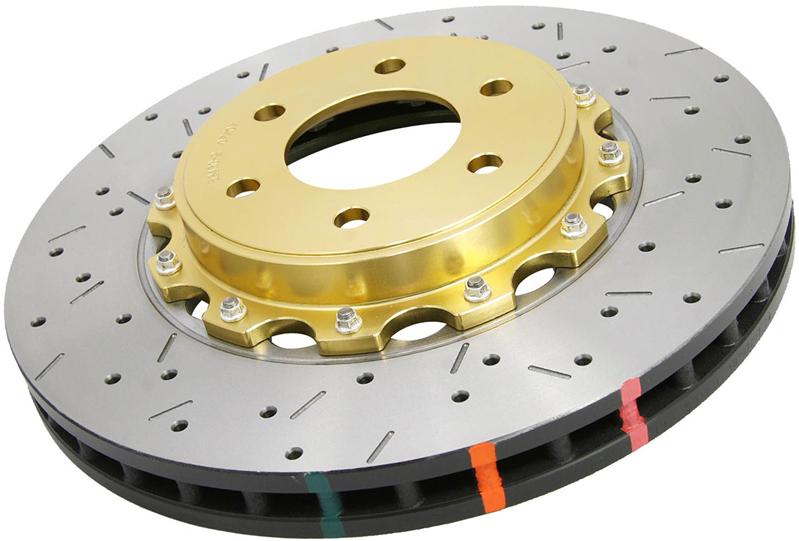 Subaru Legacy Brake Rotor (1) - Front - DBA - 5000 Series Drilled/Slotted - Black - `03-`06