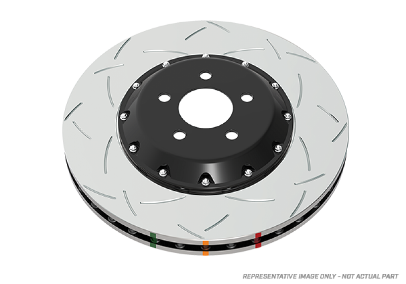 Chevrolet Corvette Brake Rotor (1) - Front - DBA - 5000 Series T3 Slotted - Black - `13-`14