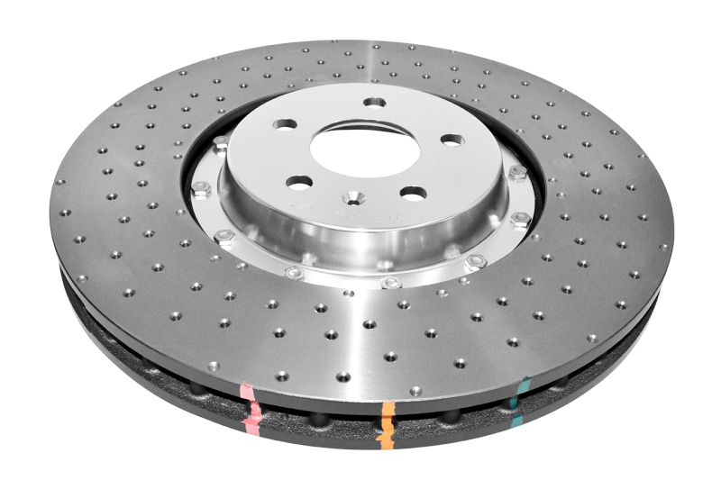 Audi A8 Quattro Brake Rotor (2) - Front - DBA - 5000 Series XD, Slotted/Drilled - Silver - `14-`17
