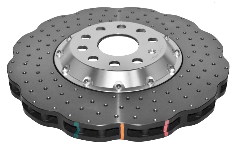 Volkswagen Golf R Brake Rotor (1) - Front - DBA - 5000 Series Cross Drilled - Silver - `12-`13