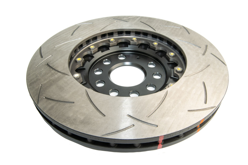 Volkswagen Golf R Brake Rotors (2) - Front - DBA - 5000 Series T3 Slotted - Black Hat - `13-`17