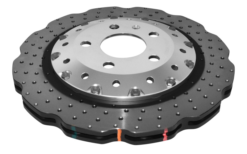 Audi R8 Brake Rotor (1) - Front - DBA - 5000 Series Drilled - Silver - `16-`19