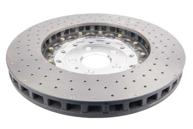 Audi RS7 Brake Rotors (2) - Front - DBA - 5000 Series Drilled & Slotted - Silver - `14-`18