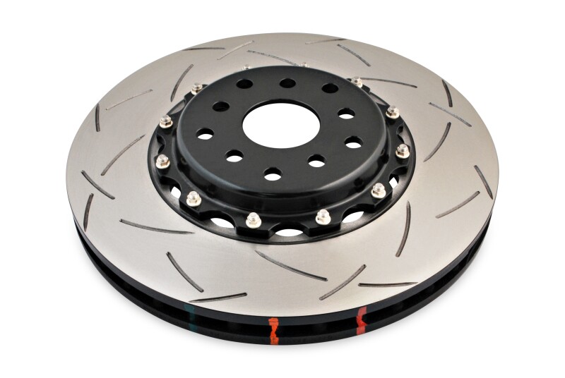Subaru STi Brake Rotors (2) - Front - DBA - 5000 Series T3 Slotted - Black Hat - `04-`07