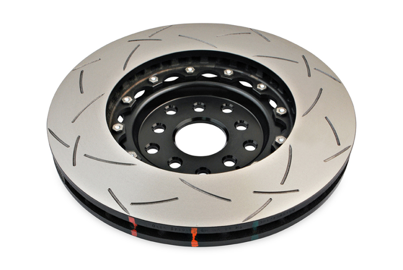 Subaru STi Brake Rotors (2) - Front - DBA - 5000 Series T3 Slotted - Black Hat - `04-`07