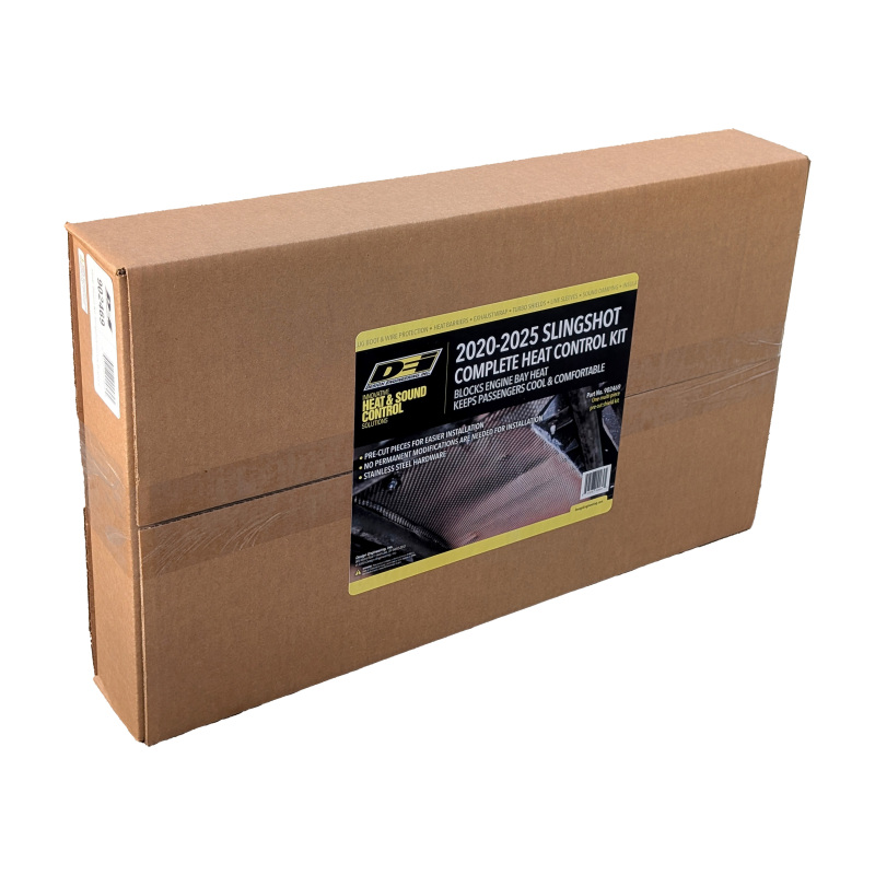 Polaris Slingshot Heat Shield Kit - Passenger Floor & Transmission Tunnel - DEI - 11 Piece Custom Cut - `20-`25