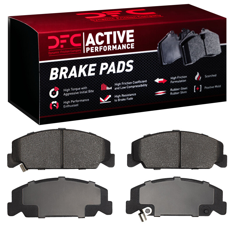 Honda Civic Brake Pads - Front - DFC - Active Performance Pads - Low Metallic - `84-`00