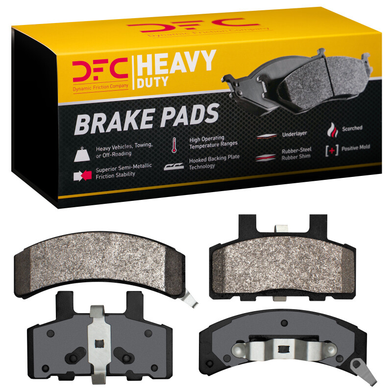 Cadillac Commercial Chassis Brake Pads - Front - DFC - Semi Metallic Heavy Duty - `88-`02