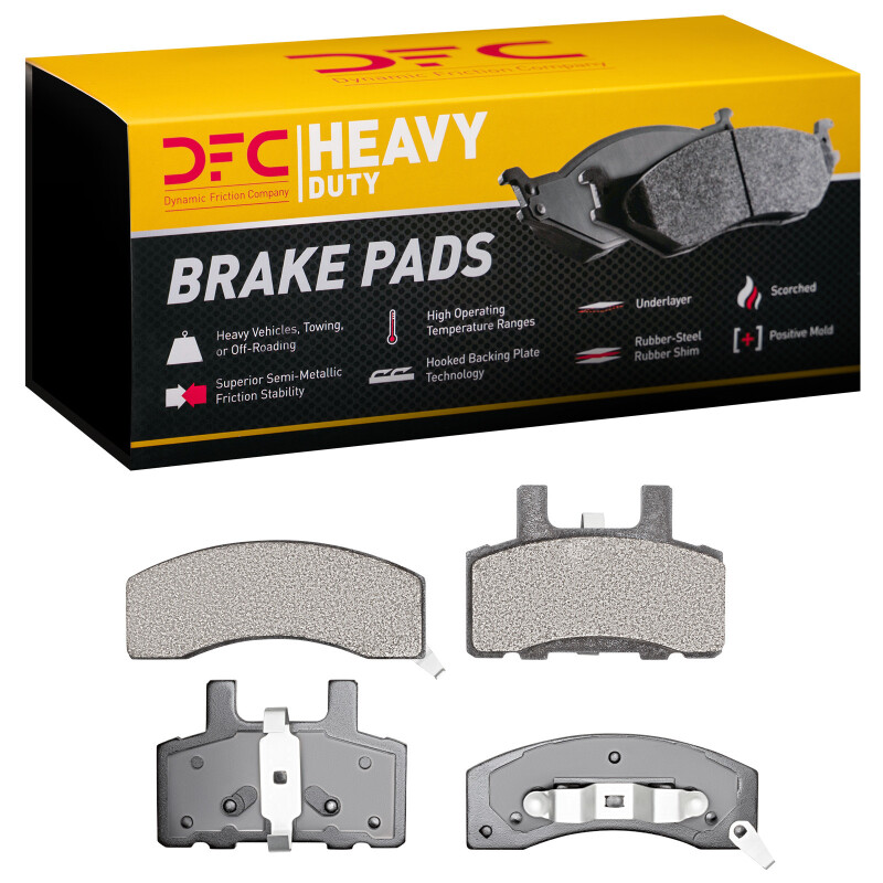 Chevrolet C3500 Brake Pads - Front - DFC - Heavy Duty, Semi Metallic - `88-`02