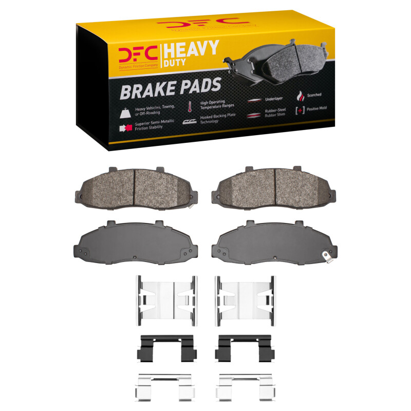 Ford F-150 Brake Pads - Front - DFC - Heavy Duty + HW Kit - `97-`04