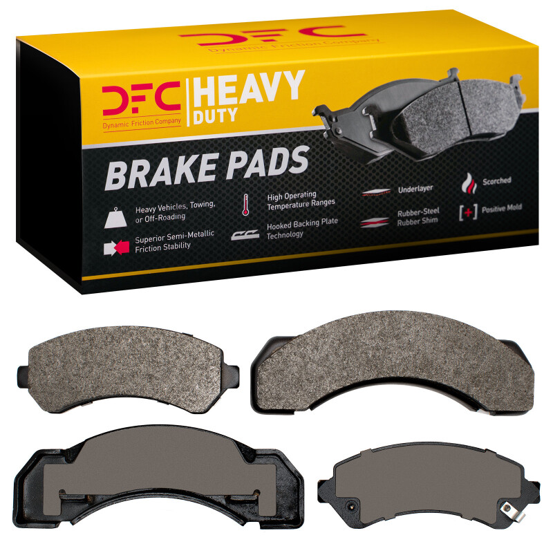 Chevrolet C3500HD Brake Pads - Front + Rear - DFC - Semi-Metallic - `73-`12