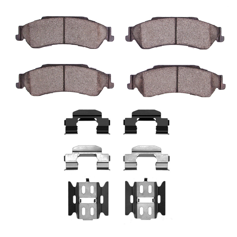 Chevrolet S10 Brake Pads - Rear - DFC - Heavy Duty + Hardware Kit - `97-`05
