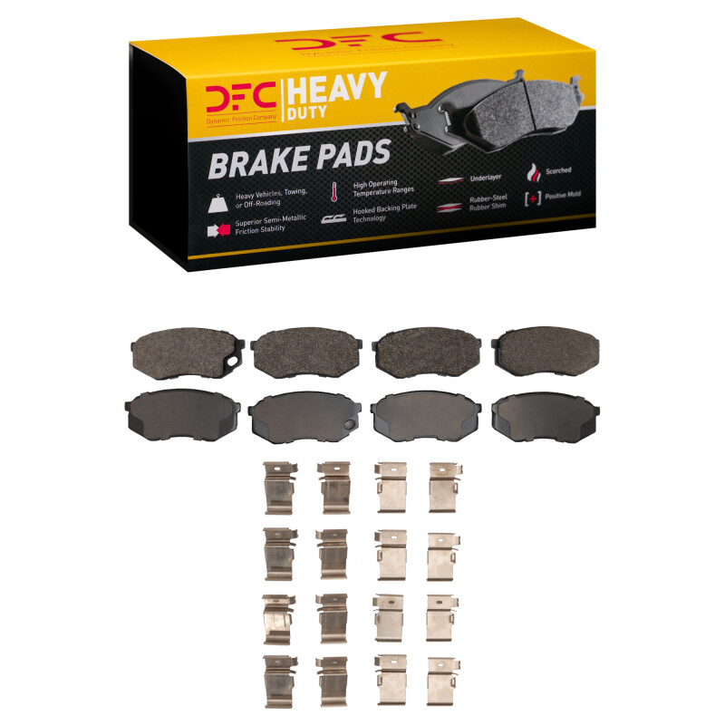 Mitsubishi Fuso FE Brake Pads - Front - DFC - Heavy Duty - `95-`04
