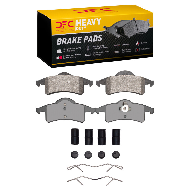 Jeep Grand Cherokee Brake Pads - Rear - DFC - Heavy Duty Semi-Metallic - `99-`04