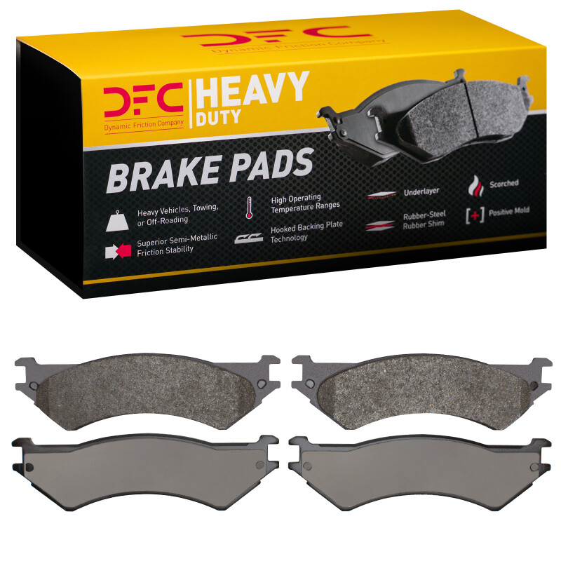 Ford E-350 Club Wagon Brake Pads - Rear - DFC - Semi Metallic Heavy Duty - `99-`07