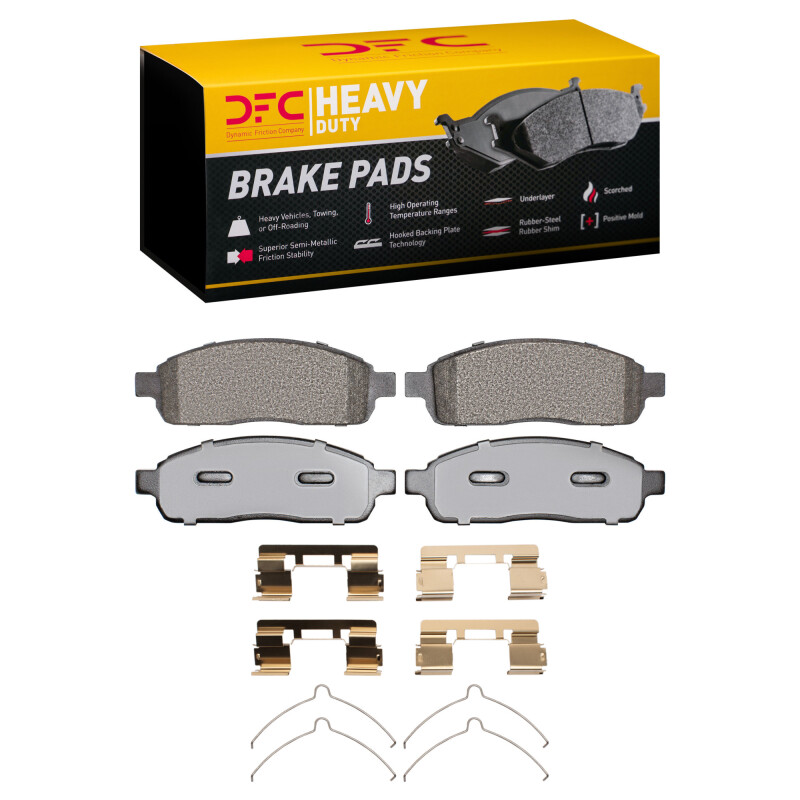 Ford F-150 Brake Pads - Front - DFC - Heavy Duty + Hardware Kit - `04-`09