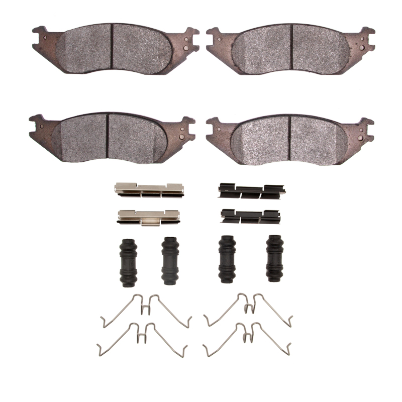Ford E-150 Club Wagon Brake Pads - Front - DFC - Heavy Duty + Semi-Metallic - `04-`06