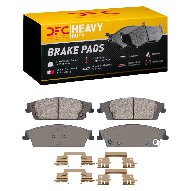 Cadillac Escalade ESV Brake Pads - Rear - DFC - Heavy Duty + Hardware Kit - `07-`20