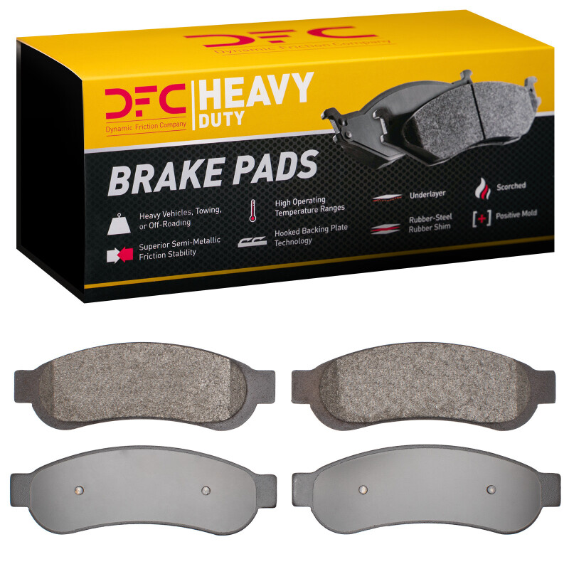 Ford F-250 Brake Pads - Rear - DFC - Heavy Duty Semi Metallic - `10-`12