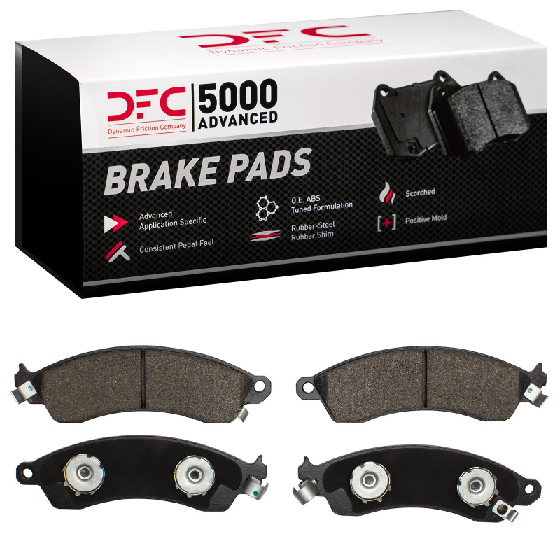 Chevrolet Corvette Brake Pads - Front - DFC - 5000 Advanced Semi Metallic - `85-`04