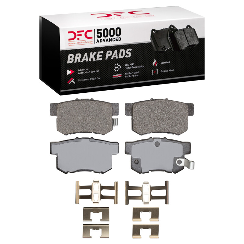 Acura RL Brake Pads - Rear - DFC - 5000 Advanced Ceramic + Hardware Kit - `99-`04