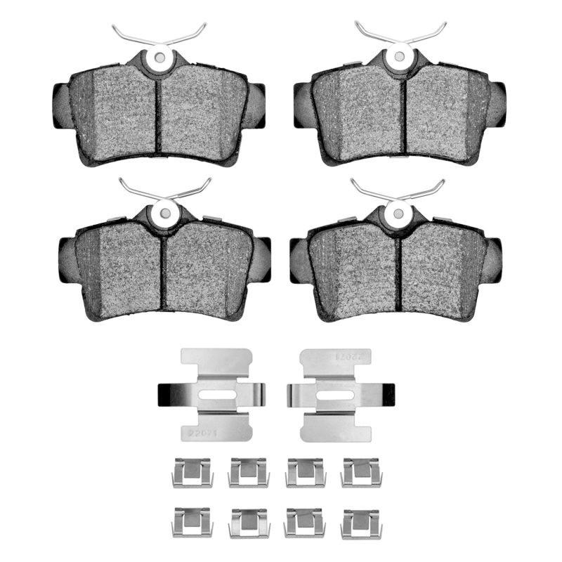 Ford Mustang Brake Pads - Rear - DFC - 5000 Advanced Semi Metallic + Hardware Kit - `94-`04