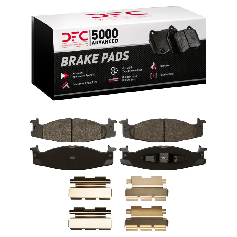 Ford E-150 Brake Pads - Front - DFC - 5000 Advanced Semi Metallic - `94-`03