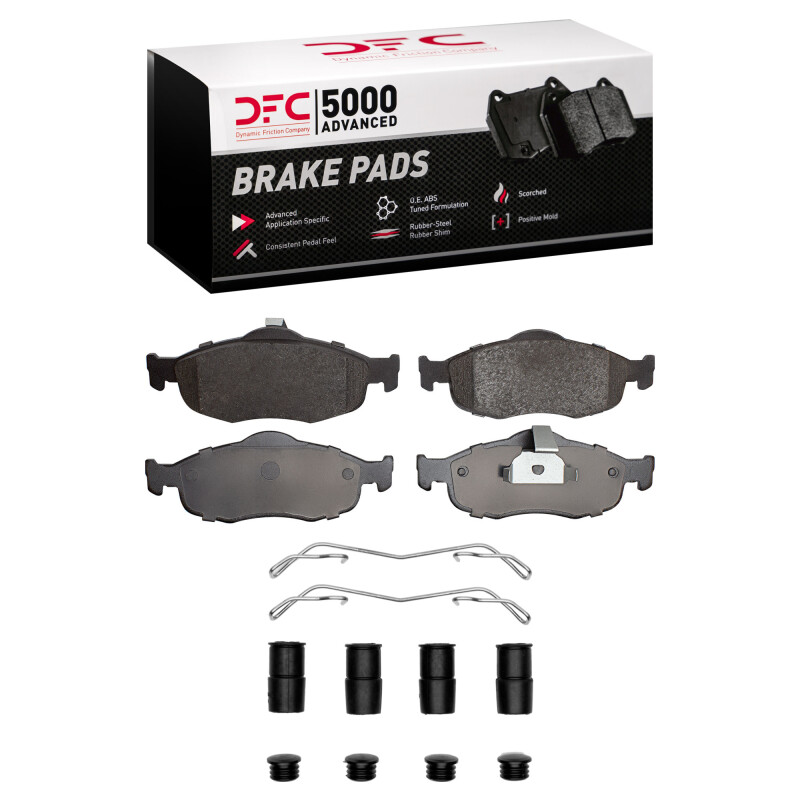Ford Contour Brake Pads - Front - DFC - 5000 Advanced Low Metallic - `95-`04