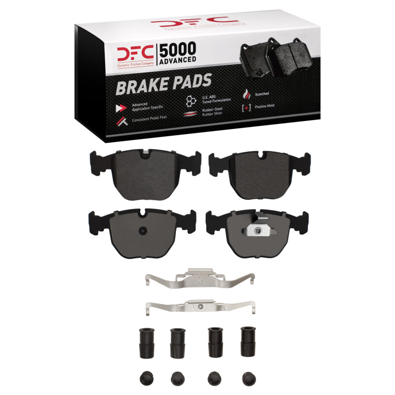 BMW 540I Brake Pads - Front - DFC - 5000 Advanced Low Metallic - `00-`03