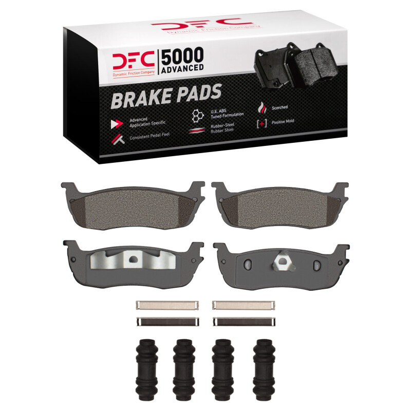 Ford F-150 Brake Pads - Rear - DFC - 5000 Advanced Semi Metallic - `97-`11