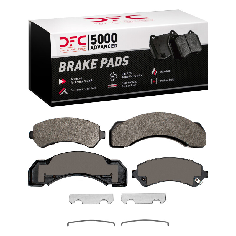 Chevrolet P30 Brake Pads - Front + Rear - DFC - 5000 Advanced Semi Metallic - `97-`12