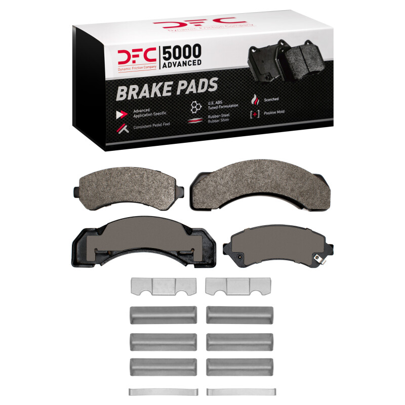 Chevrolet C3500 Brake Pads - Front + Rear - DFC - 5000 Advanced Semi Metallic - `95-`00