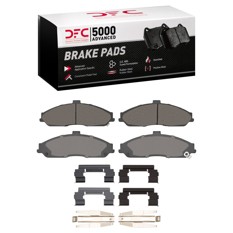 Chevrolet Corvette Brake Pads - Front - DFC - 5000 Advanced Low Met - `11-`13