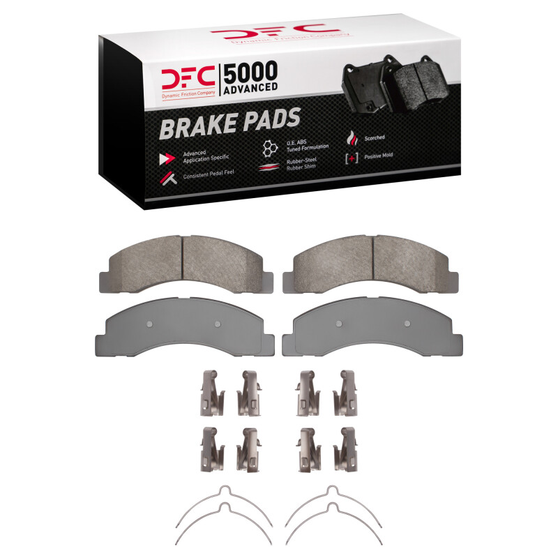 Ford F-250 Brake Pads - Front - DFC - 5000 Advanced Semi Metallic - `99-`05
